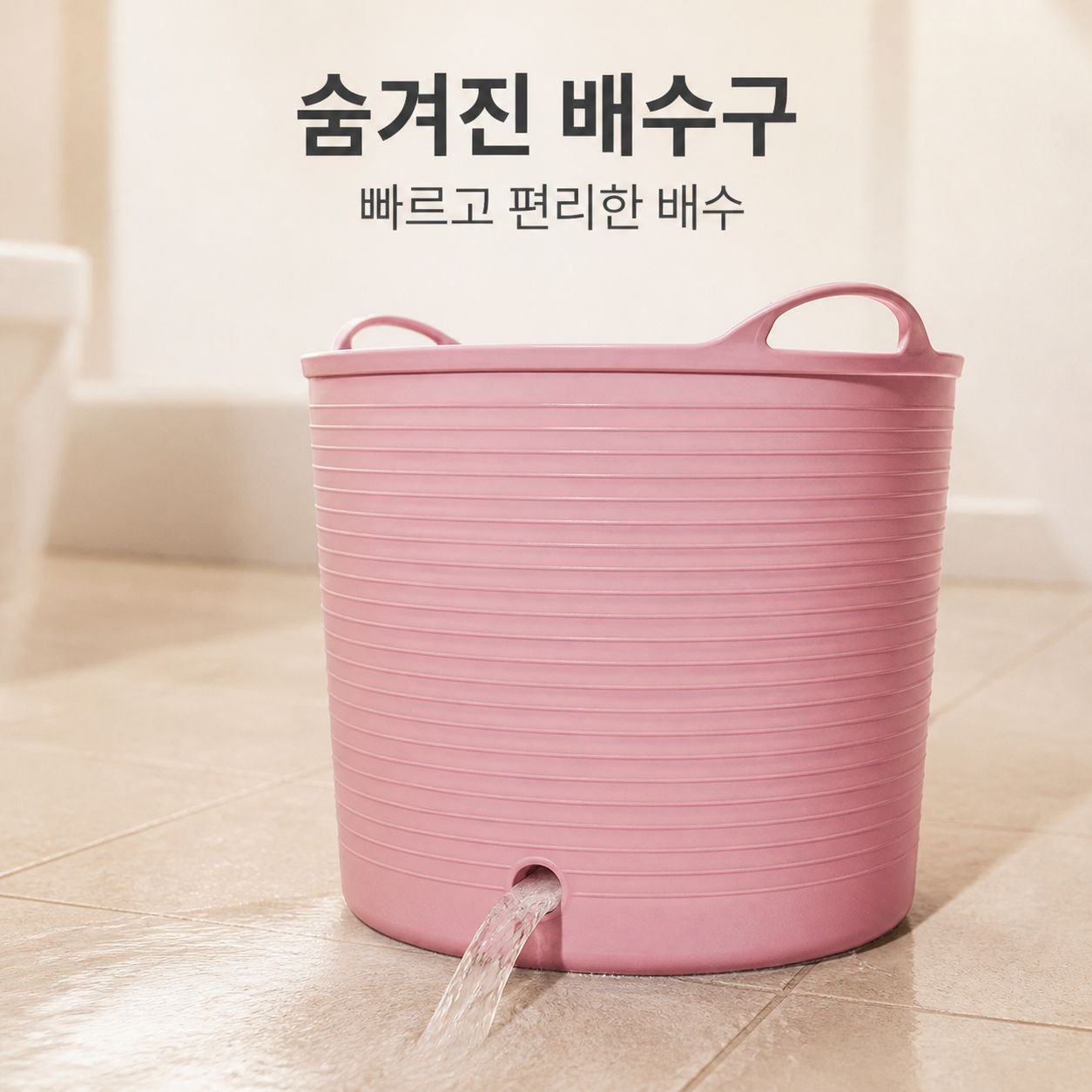 대형 다용도 빨래바구니 장난감 정리함 유아 목욕통 대용량 물통
