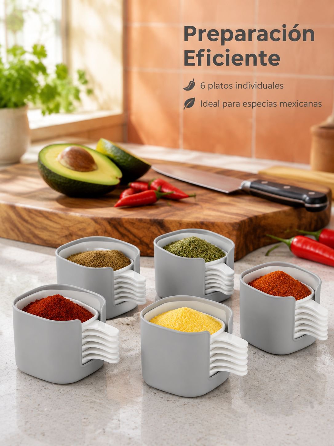 Set de platillos para especias