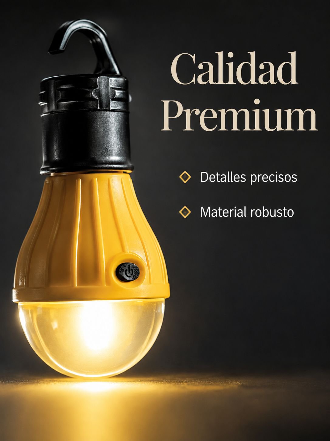 Lámpara colgante para tienda de campaña exterior