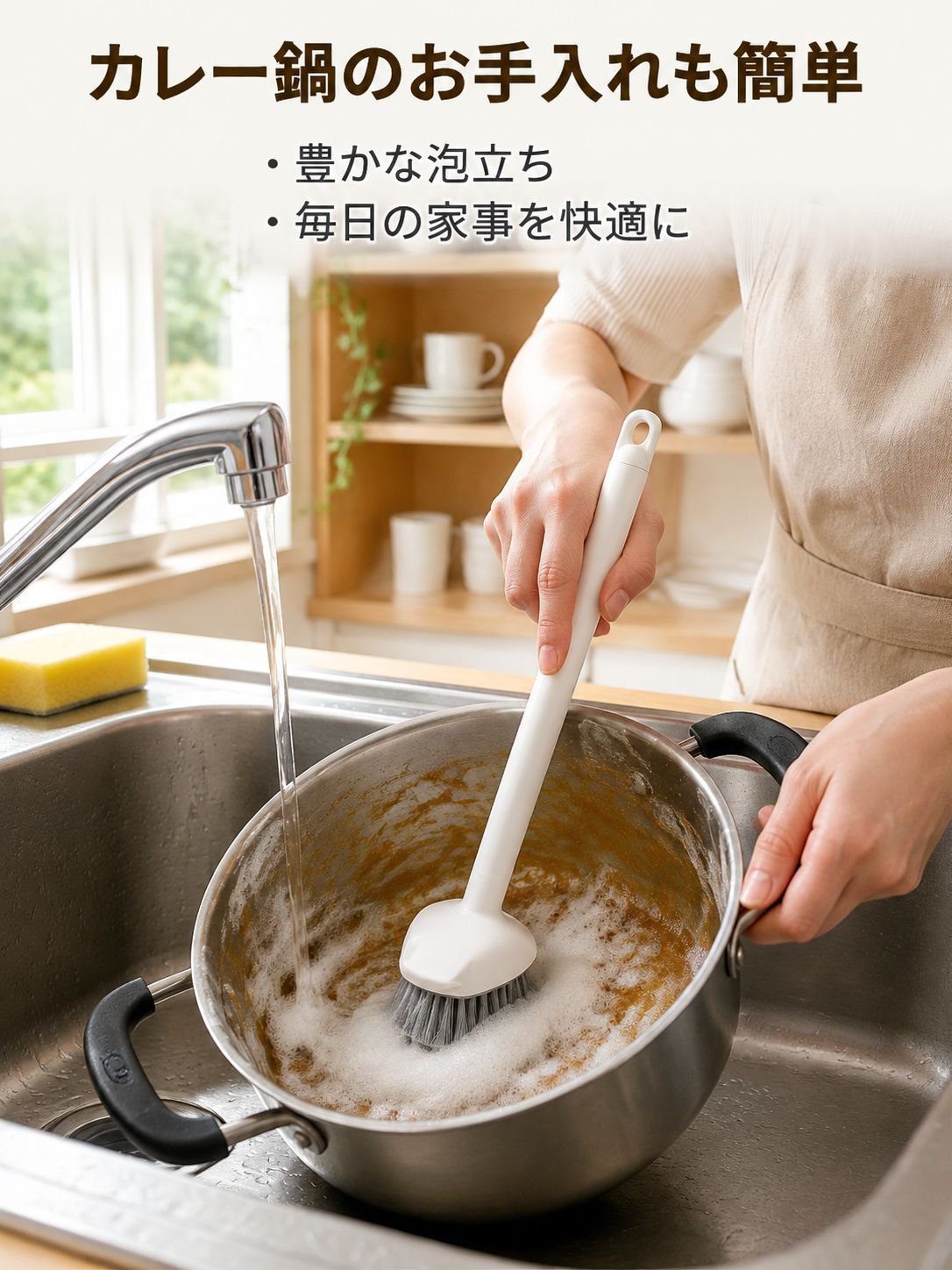 ダブル回転釜ブラシ