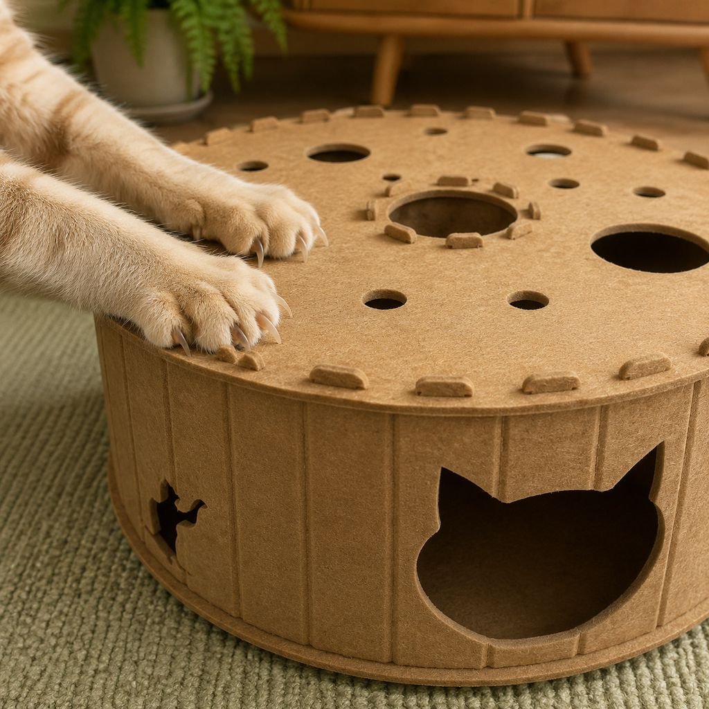 Double-layer felt pet bed