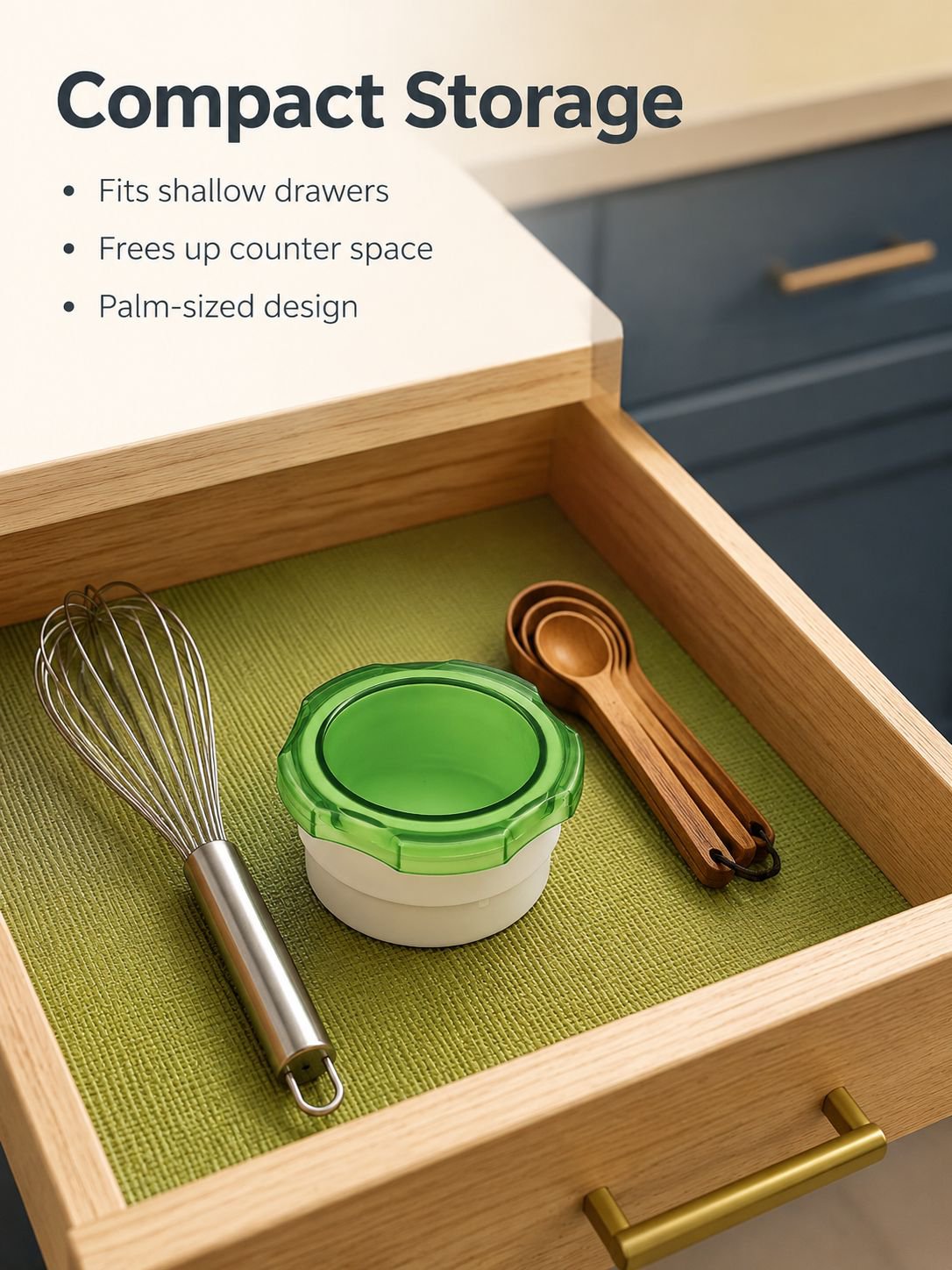 Durable kitchen nut crusher with clear container