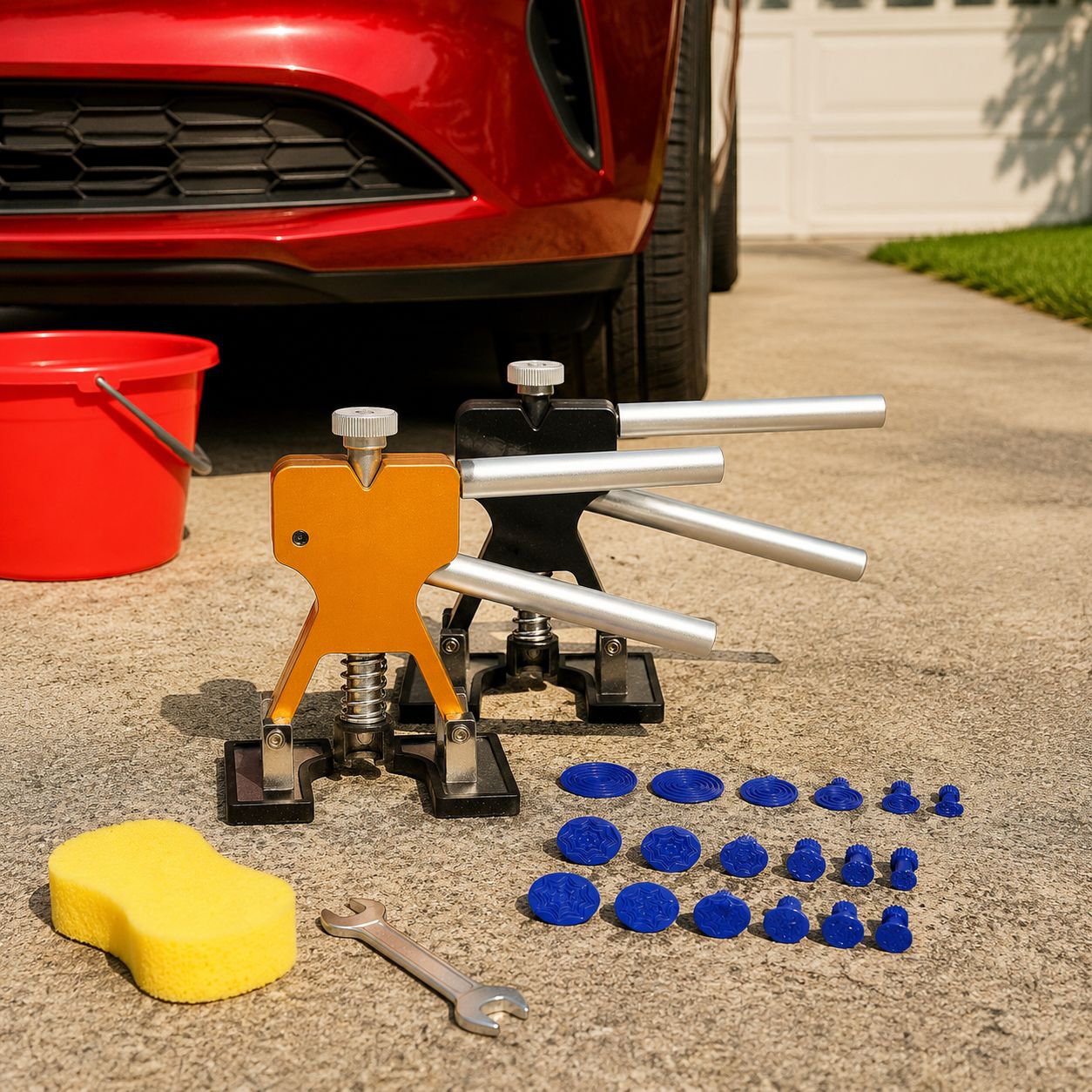 Car dent repair tool kit, body panel puller, dent, dent, hail pit repair kit