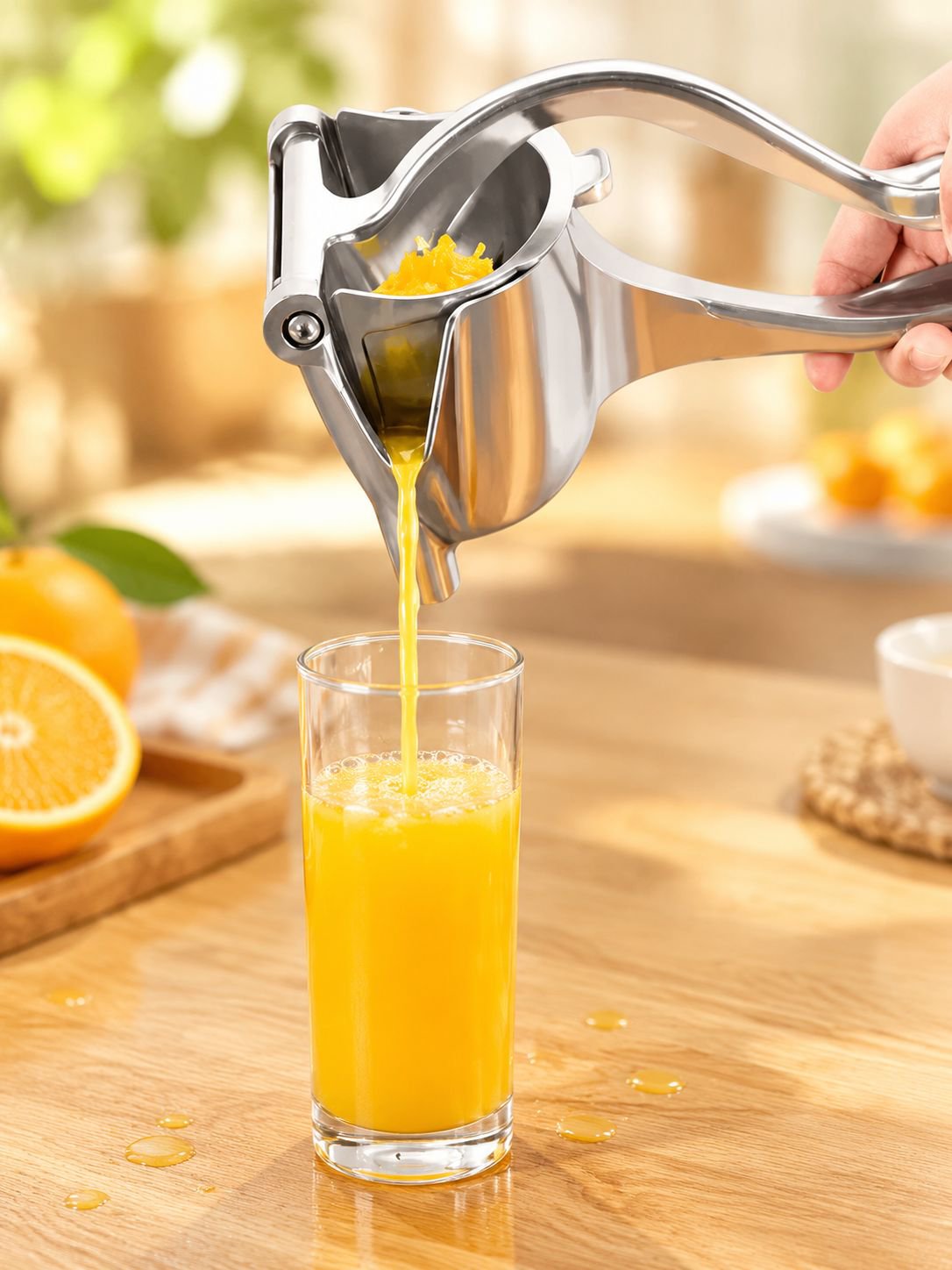 Manual Citrus Juicer Cup Hand Press Orange Lemon Squeezer Juice Maker