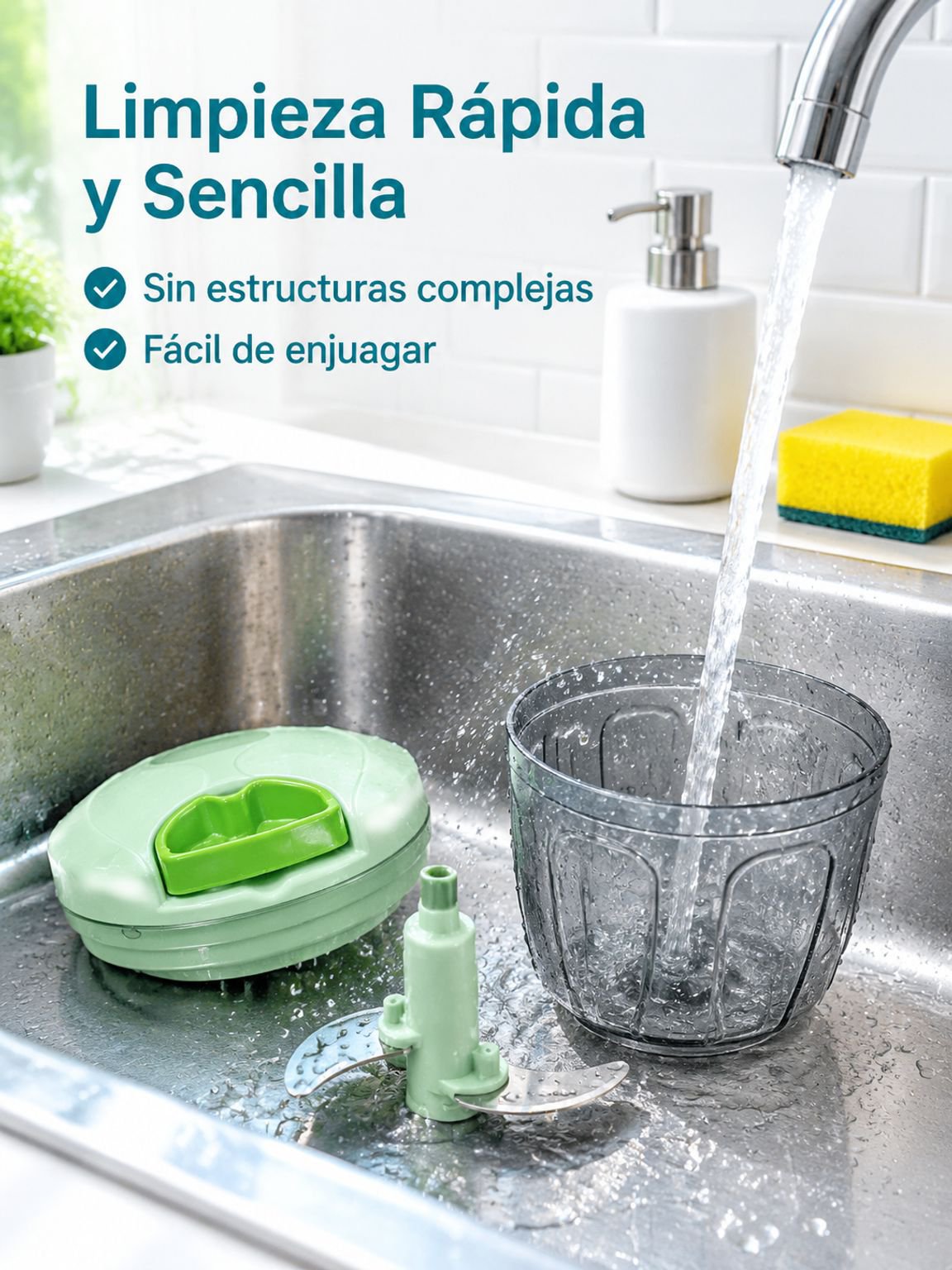 Lindo sacador portátil de ajo