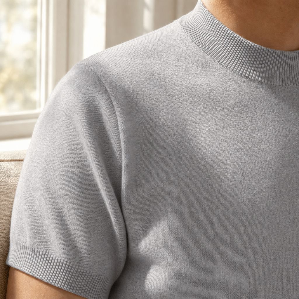 カジュアルなコーディネートにぴったりな七分袖Tシャツ