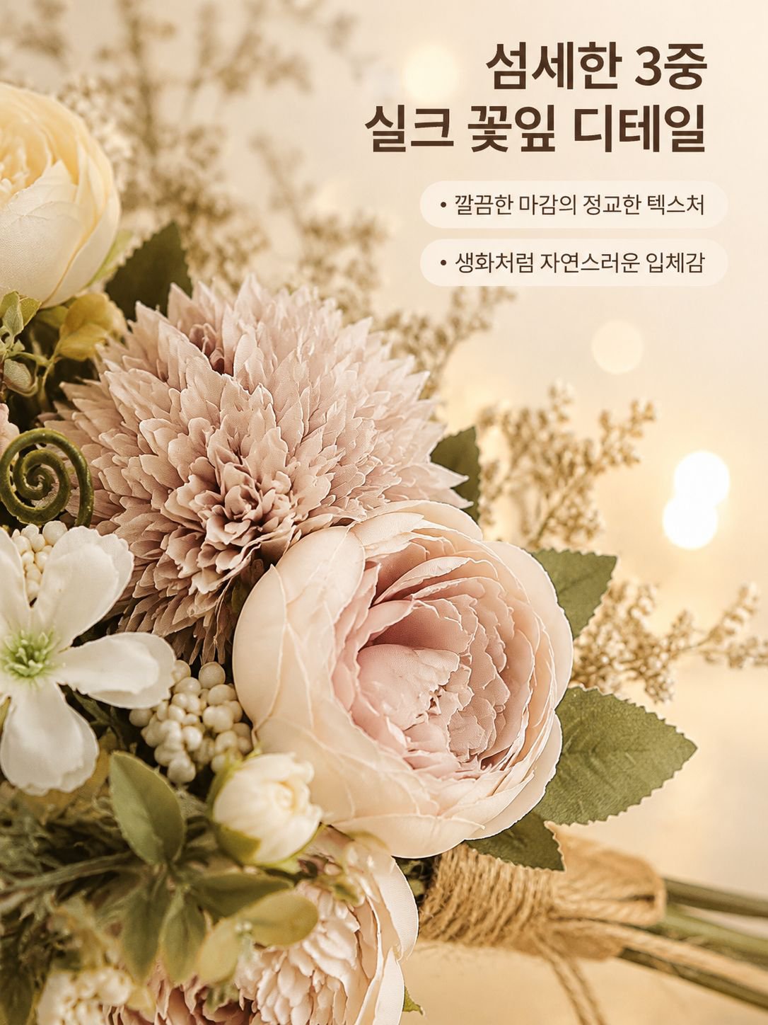 홈 인테리어 드라이플라워 부케
