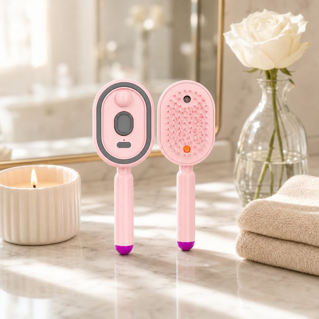 Peigne massant électrique pour relaxation et bien-être