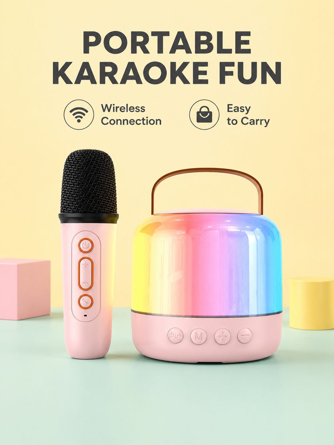 Children's Home KTV Wireless Bluetooth Portable Microphone Speaker