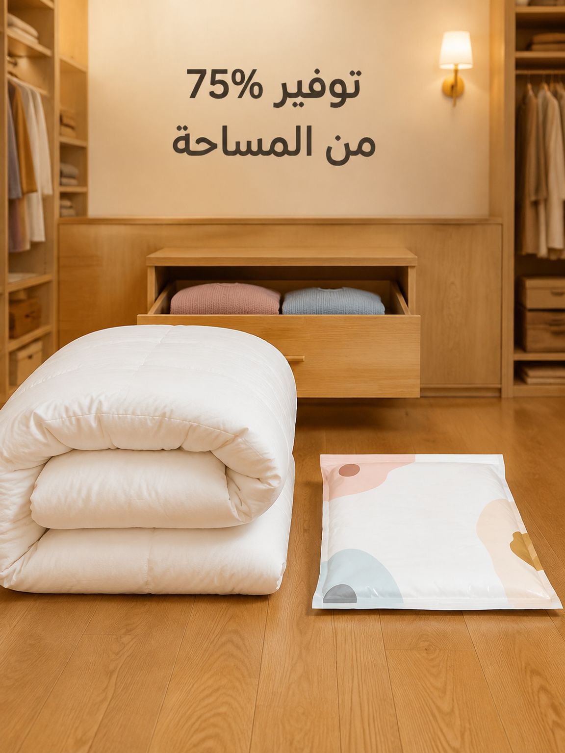 أكياس محكمة الإغلاق عالية الجودة لتخزين اللحاف والملابس