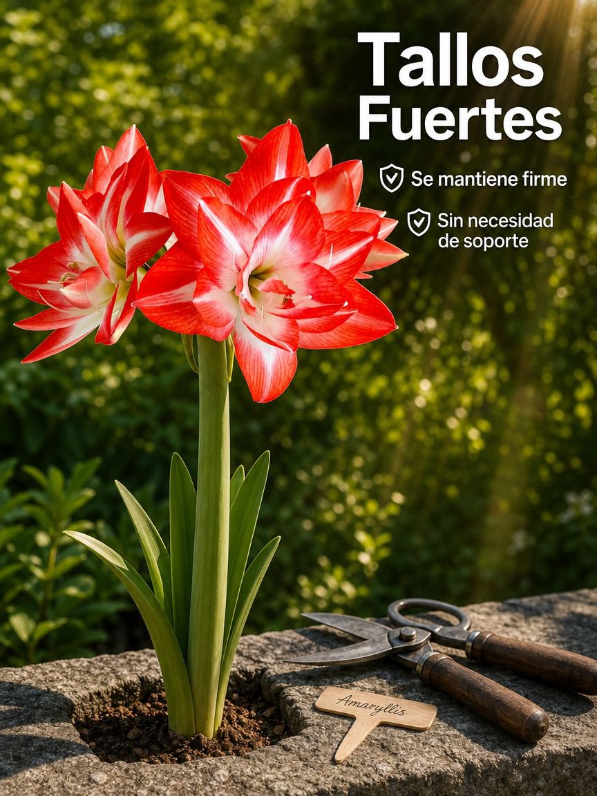 Bulbos de flores dobles de amaryllis