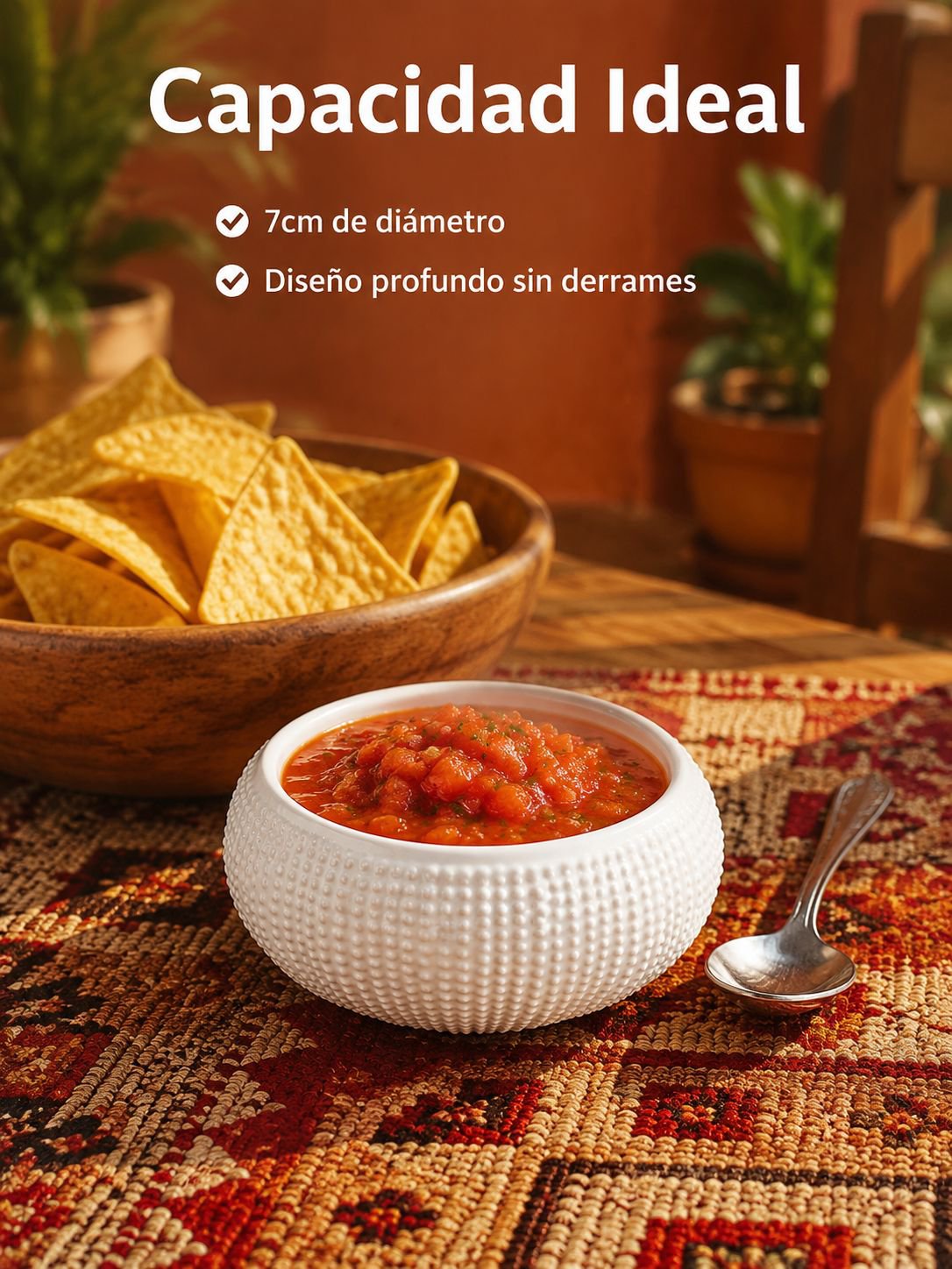 Plato de cerámica de forma irregular