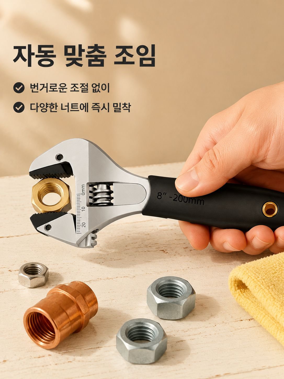 래칫 대구경 몽키스패너
