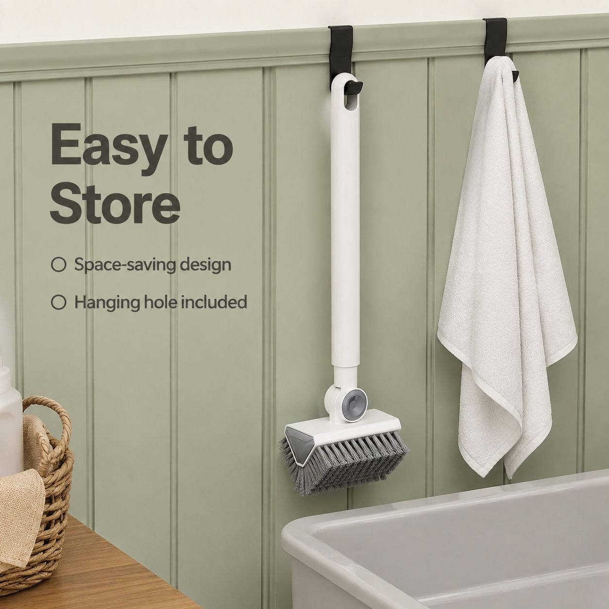 V-shaped corner cleaning floor brush