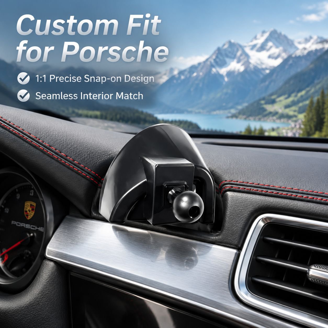 Special car base Porsche Palmela Bayan maca 718 navigation supplies mobile phone bracket buckle