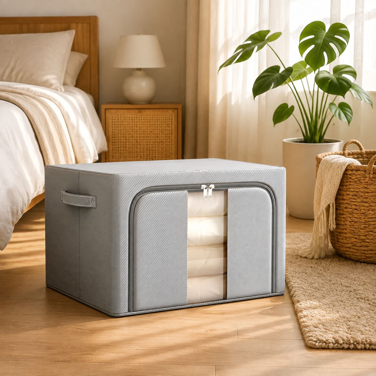 Large Capacity Foldable Wardrobe Storage Box for Home