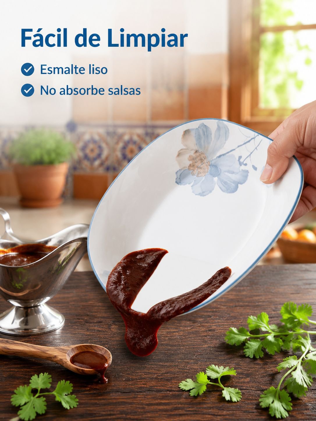 Plato decorativo de estilo minimalista y sofisticado
