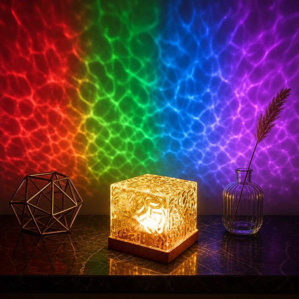 JMY-16 Colorful Square Water Ripple Ambient Light