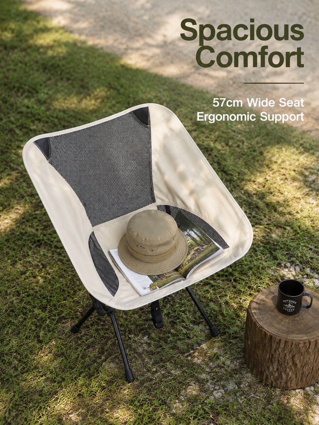 Portable Space Folding Chair Outdoor Beach Chair Fishing Table and Chairs Camping Folding Chair