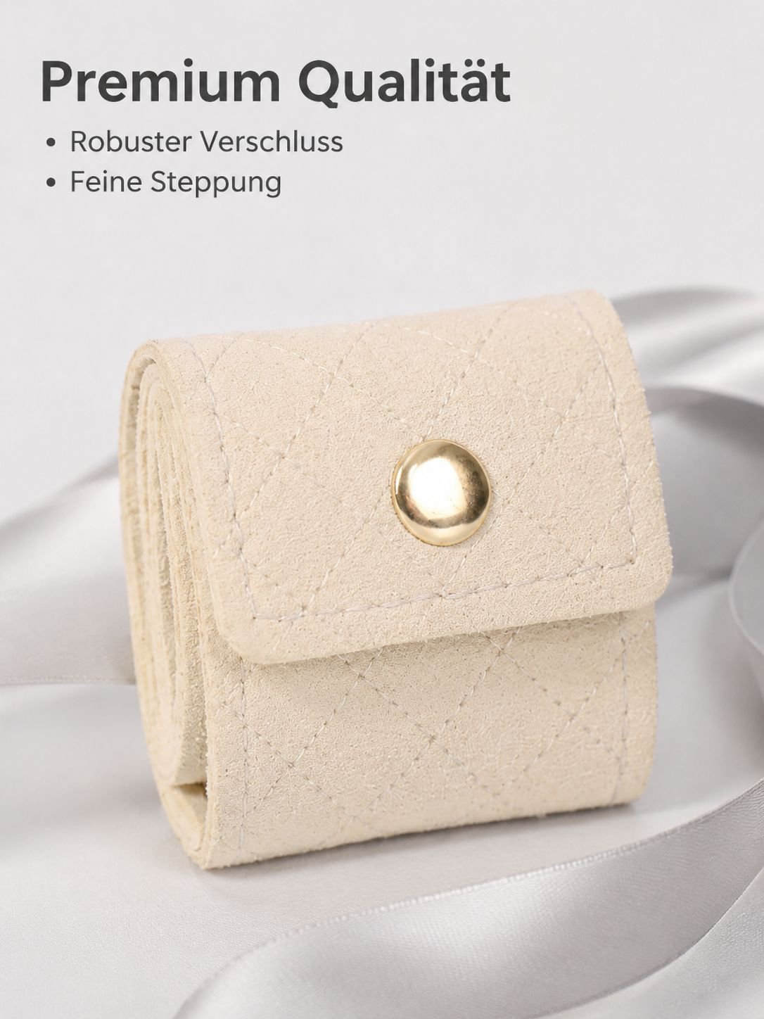 Tragbare Schmucktasche mit Fächern – Reise-Organizer für Ringe, Ohrringe und Schmuck