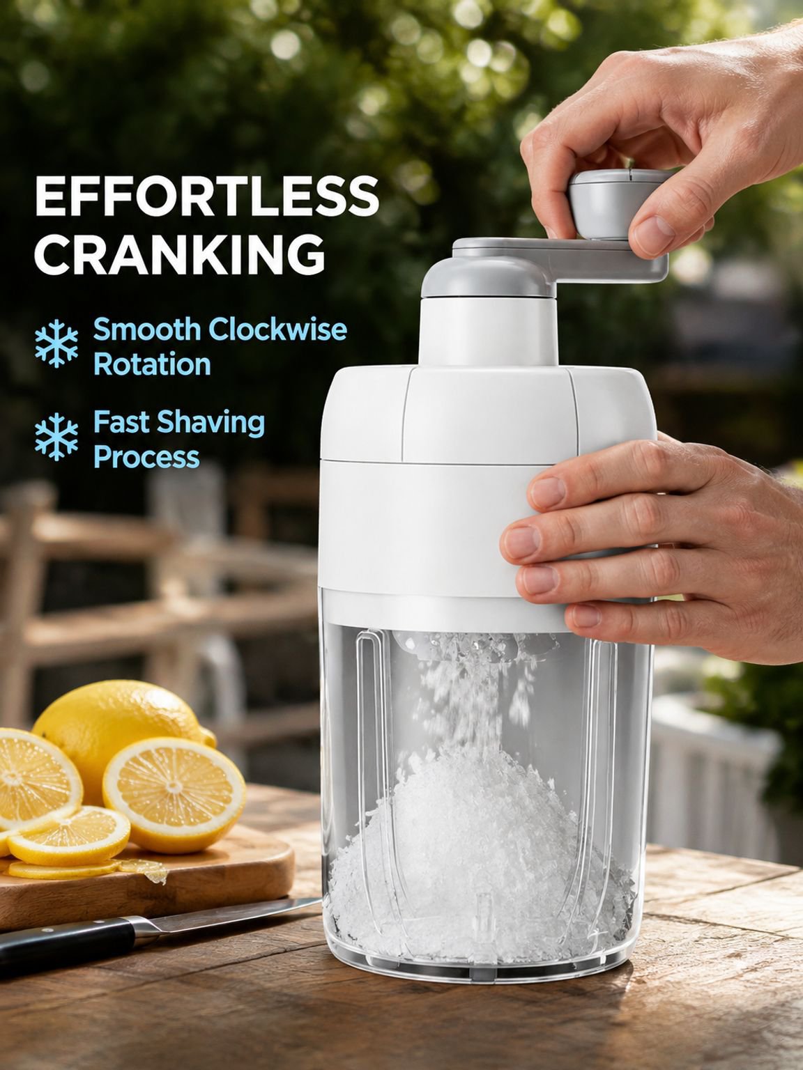 Home Shaved Ice Machine Ice Box Home Home Sealed Ice Without Spilling NonSlip Foot Pads