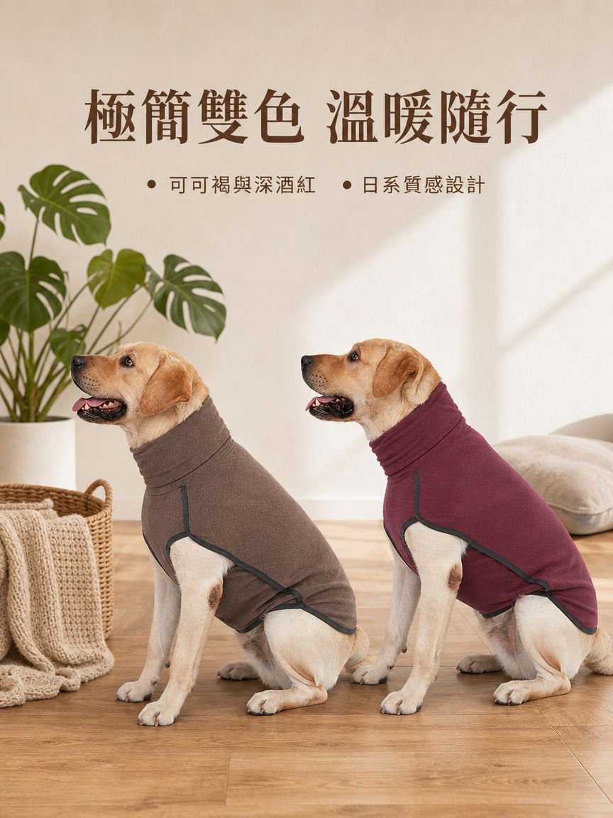 高領連帽寵物衛衣，秋冬純棉服飾