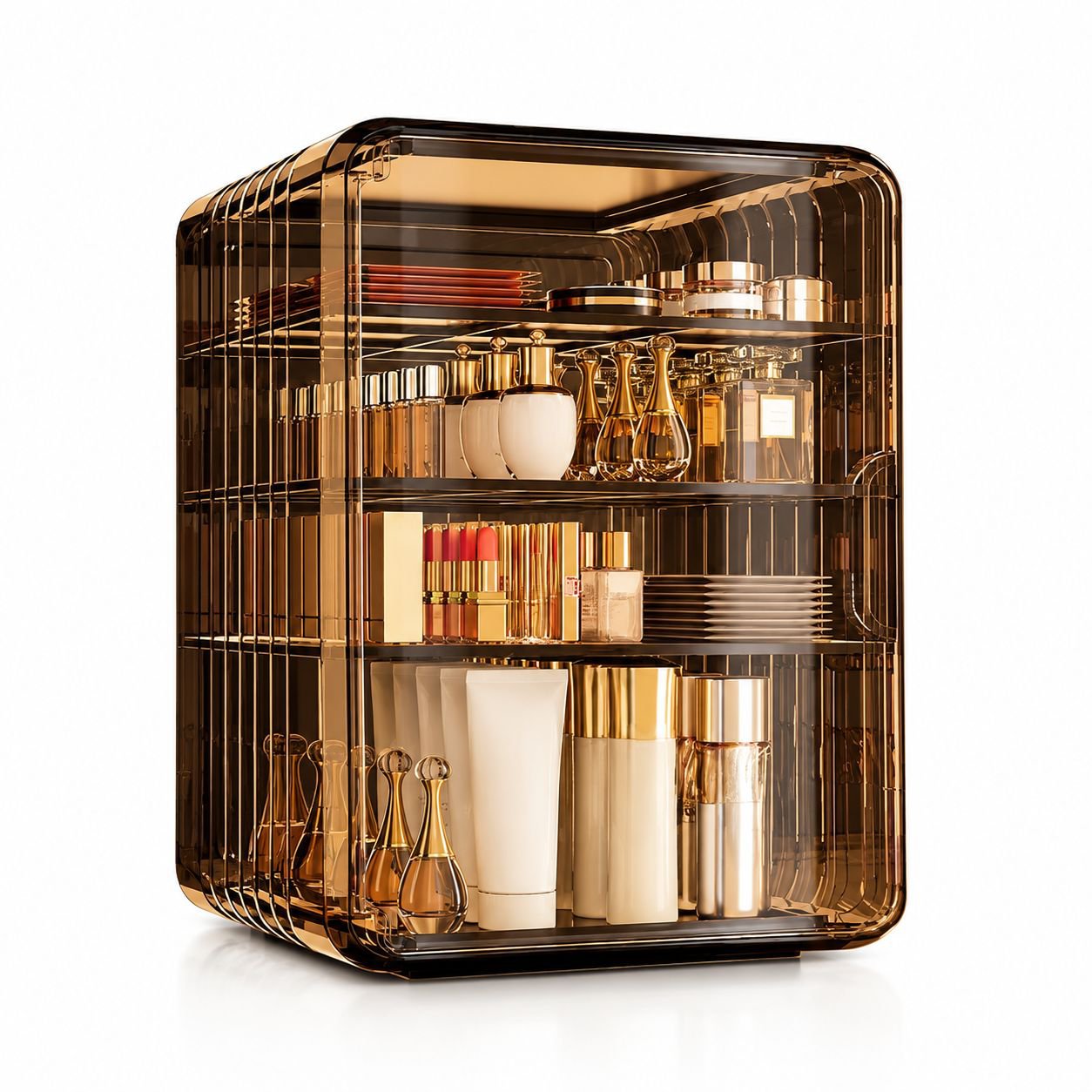 Transparent Acrylic Lipstick & Facial Mask Organizer