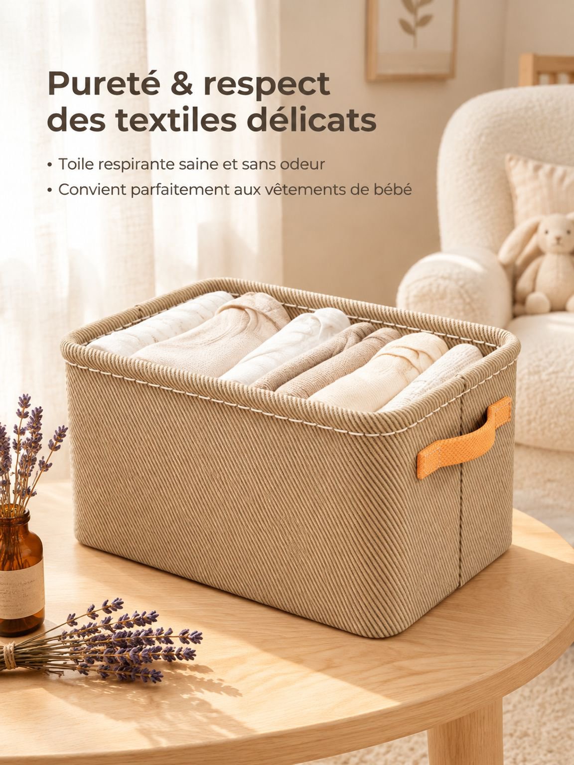 Boîte de rangement pour penderie et étagère