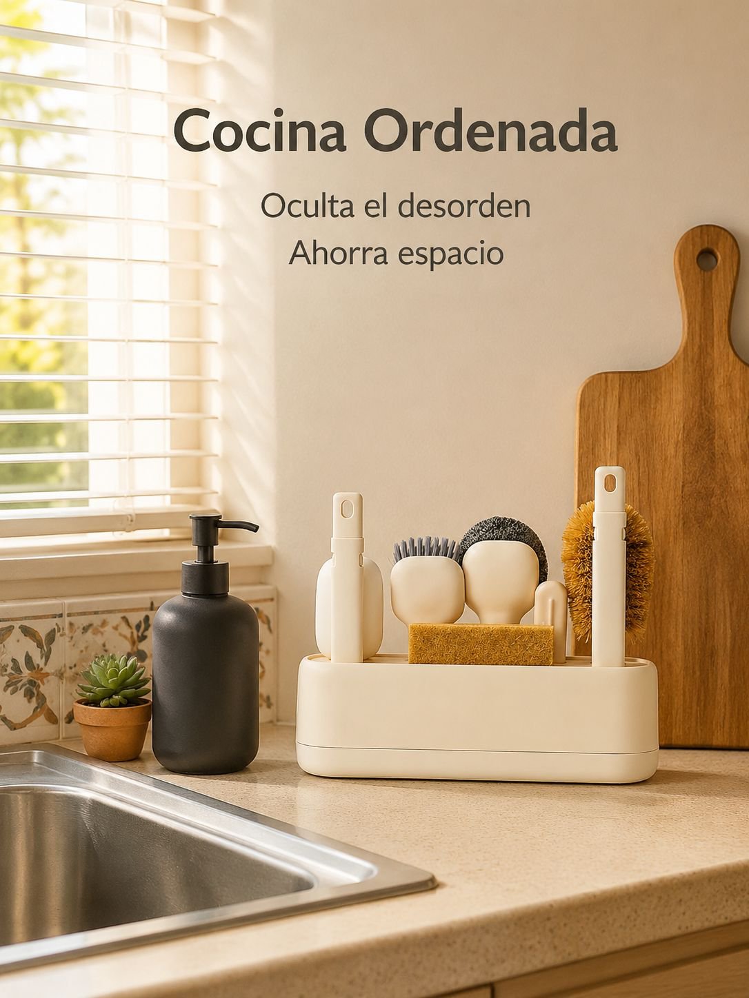 Kit de cepillos para limpieza y organización de cocina