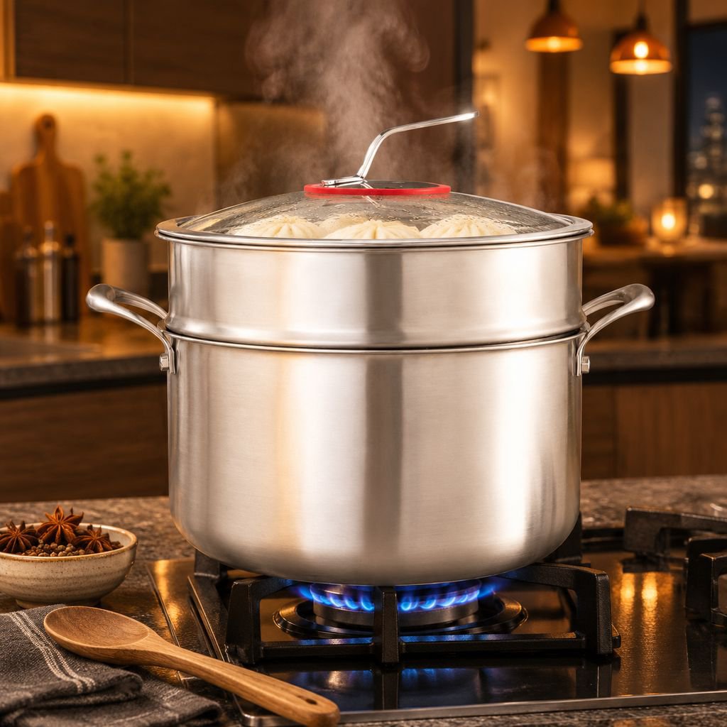 Dreifach beschichteter Stock Pot für gleichmäßige Hitzeverteilung