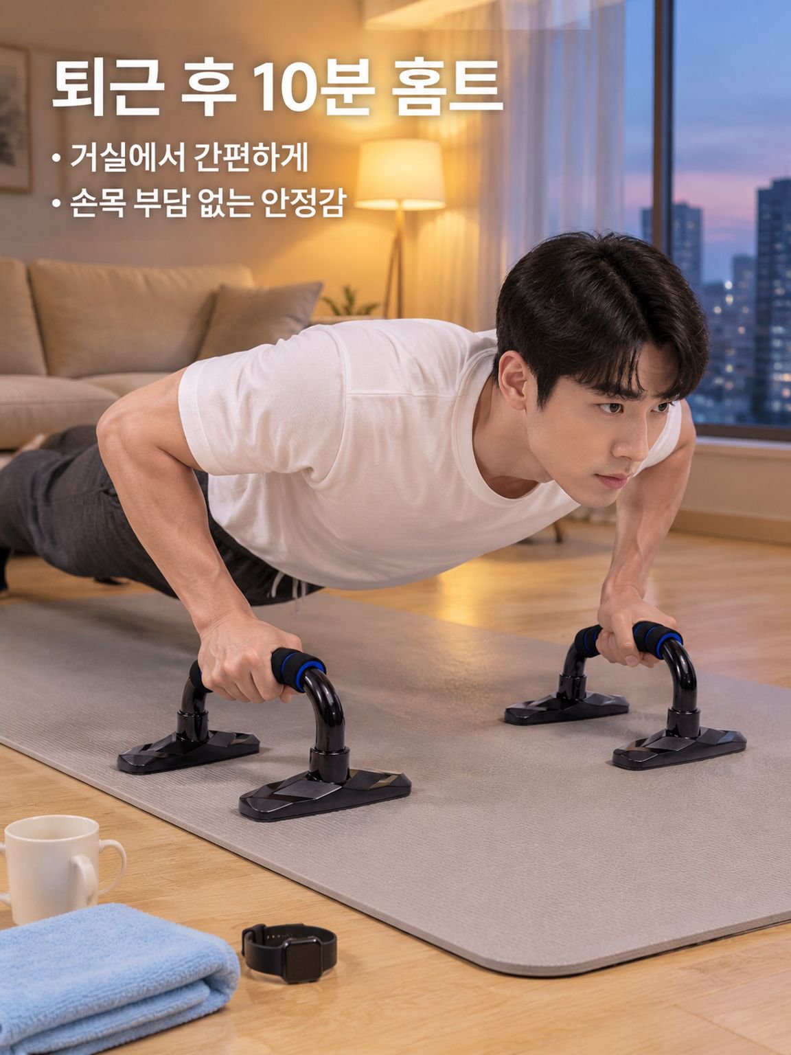 가정용 근력 강화 푸시업 트레이너