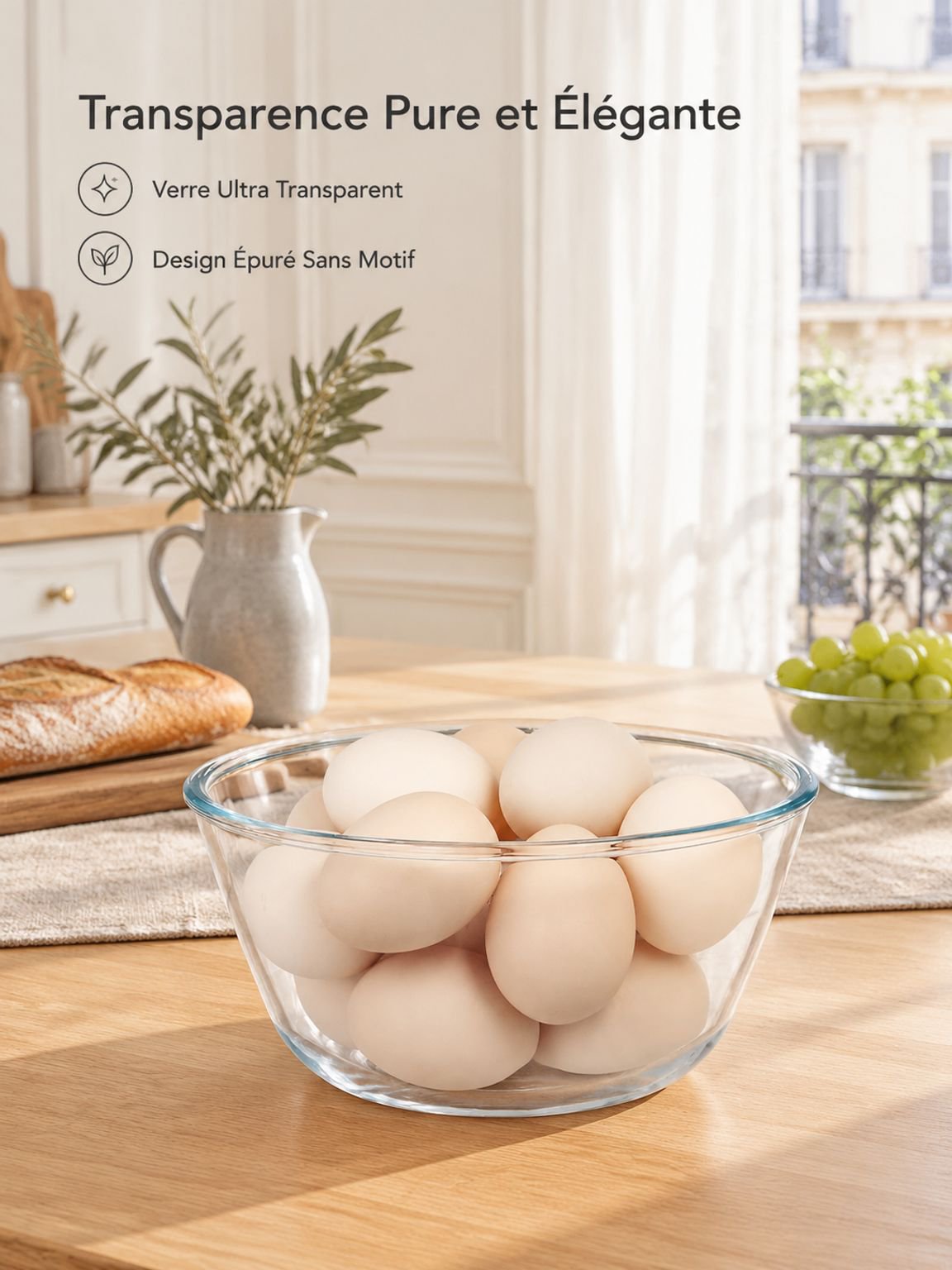 Set de vaisselle en bols en verre
