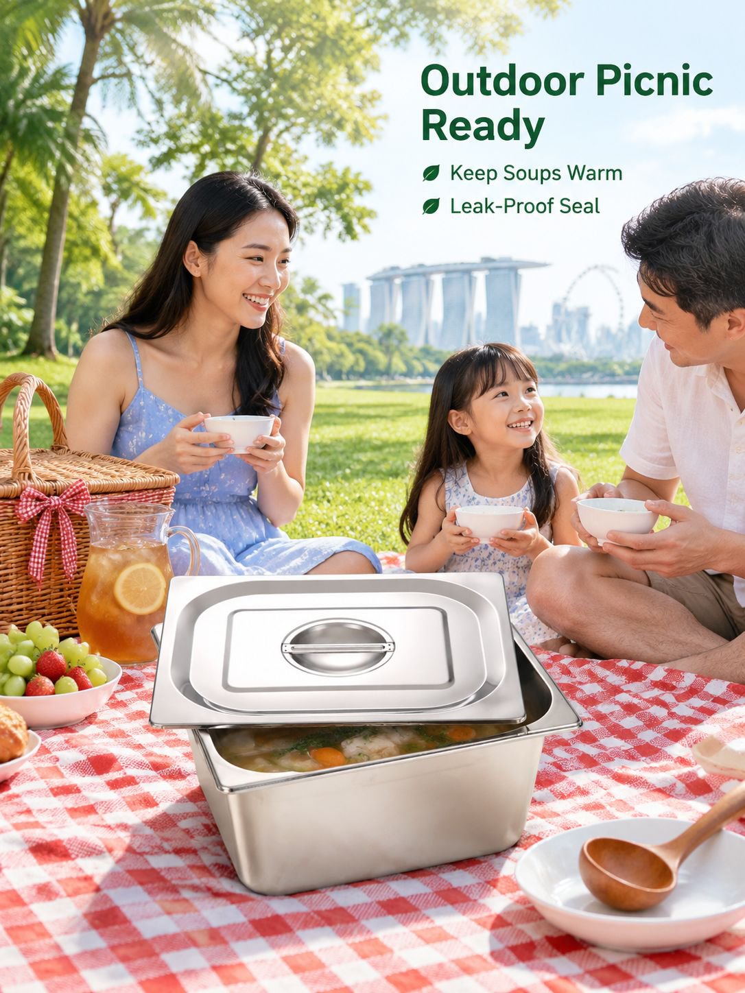 Stainless Steel Insulated Food Basin