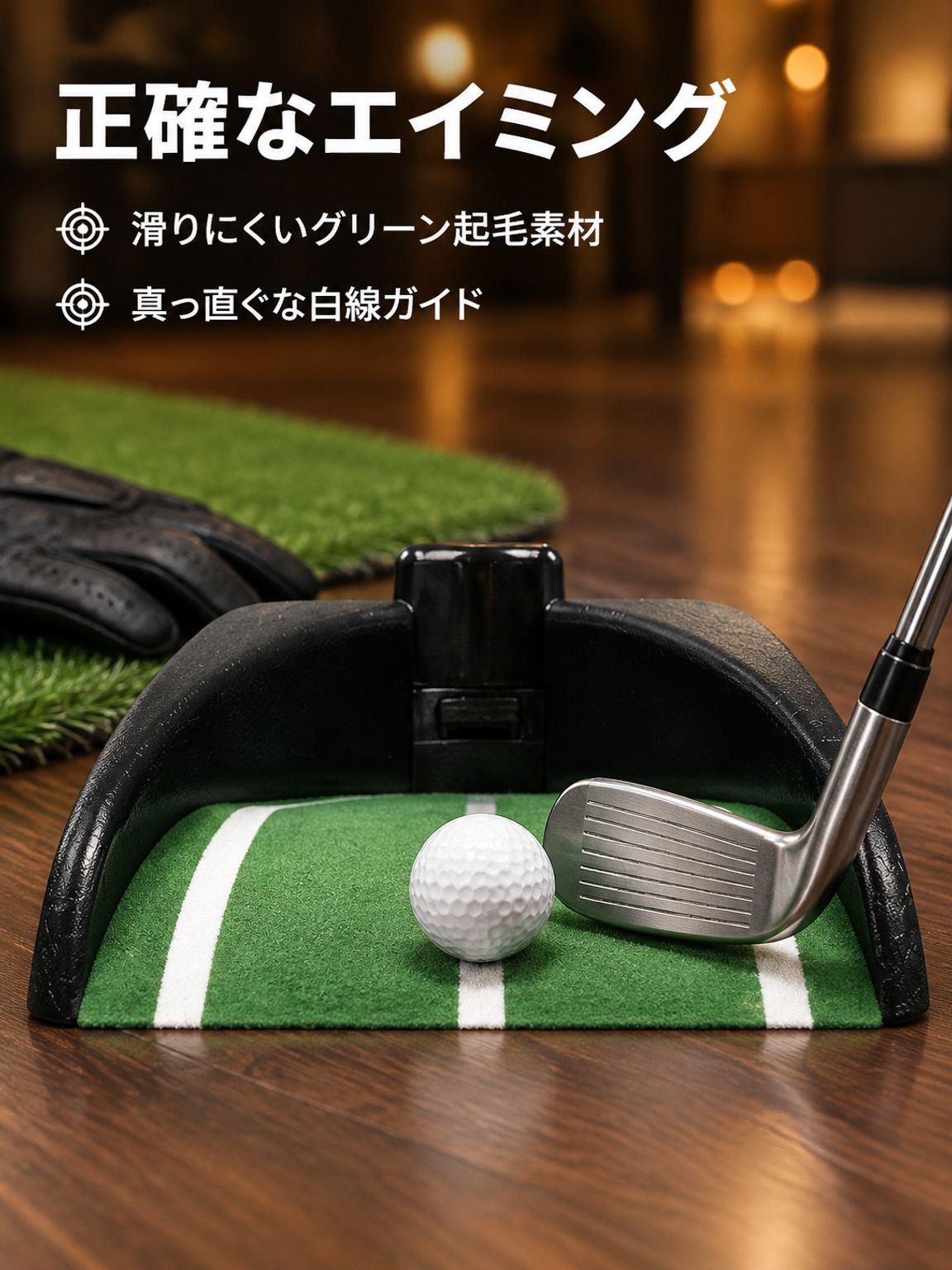 返球機能付き電動ゴルフカップ