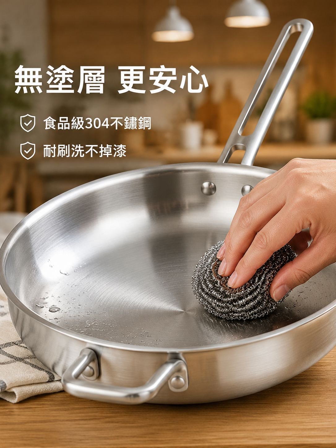 三件套鍋具套裝奶鍋+炒鍋+湯鍋