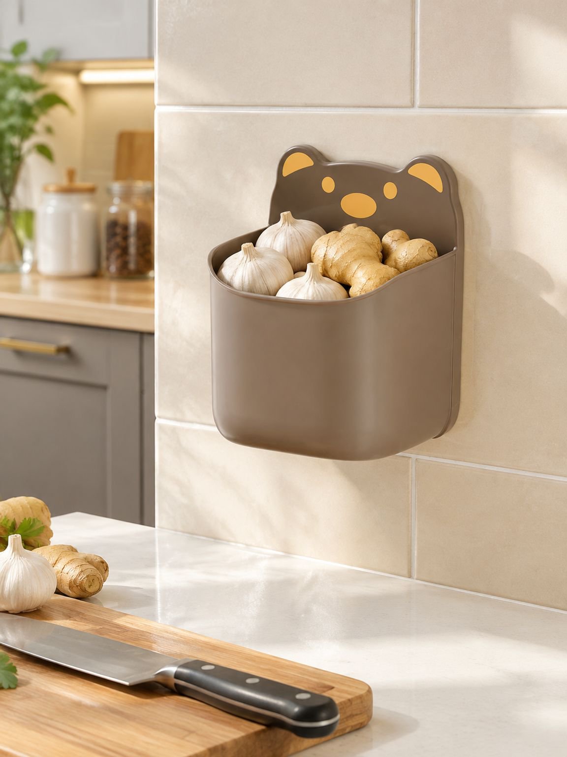 Organizador de pared con forma de oso lindo
