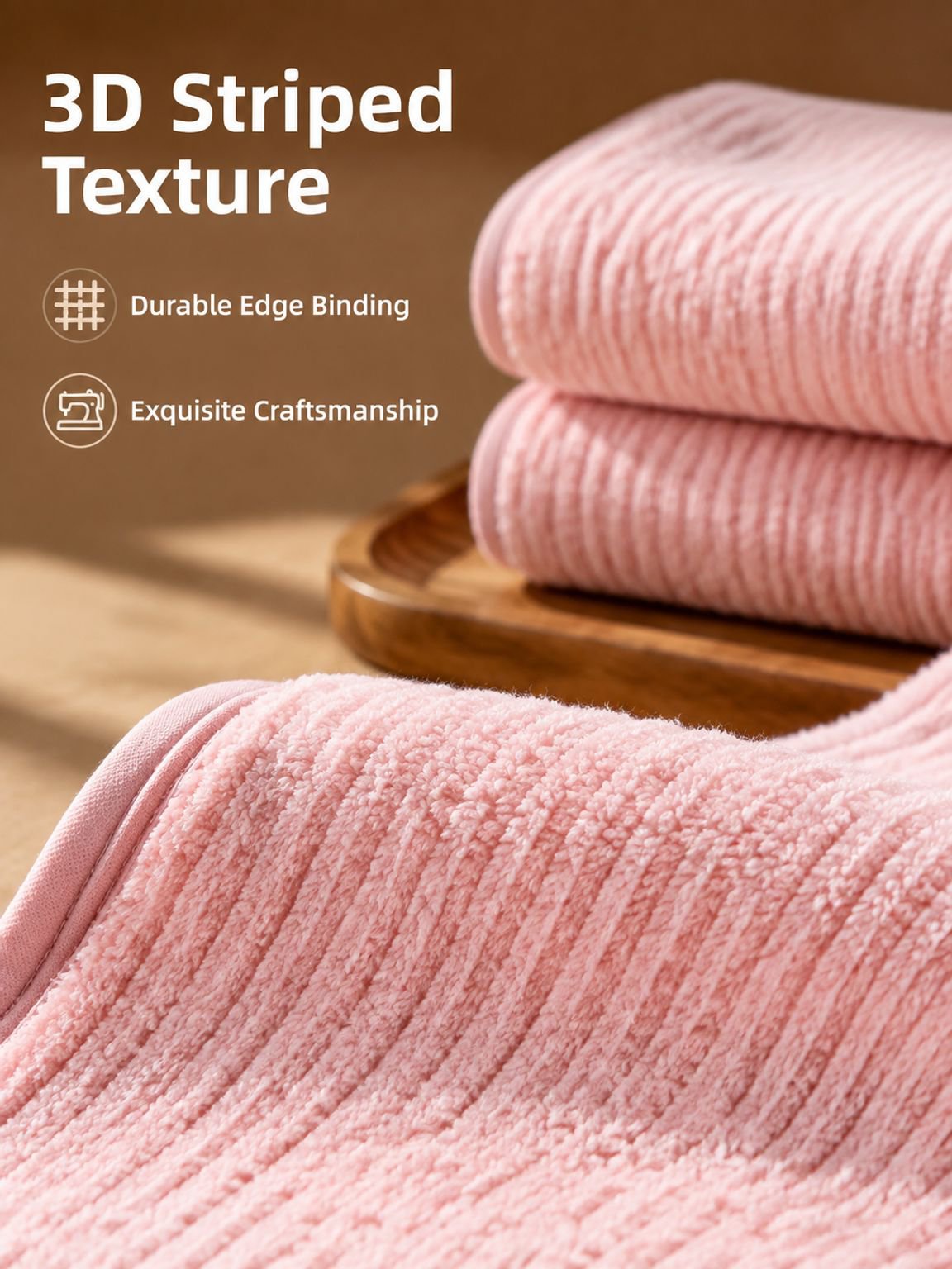 Soft microfiber-style towel designed for quick and efficient drying