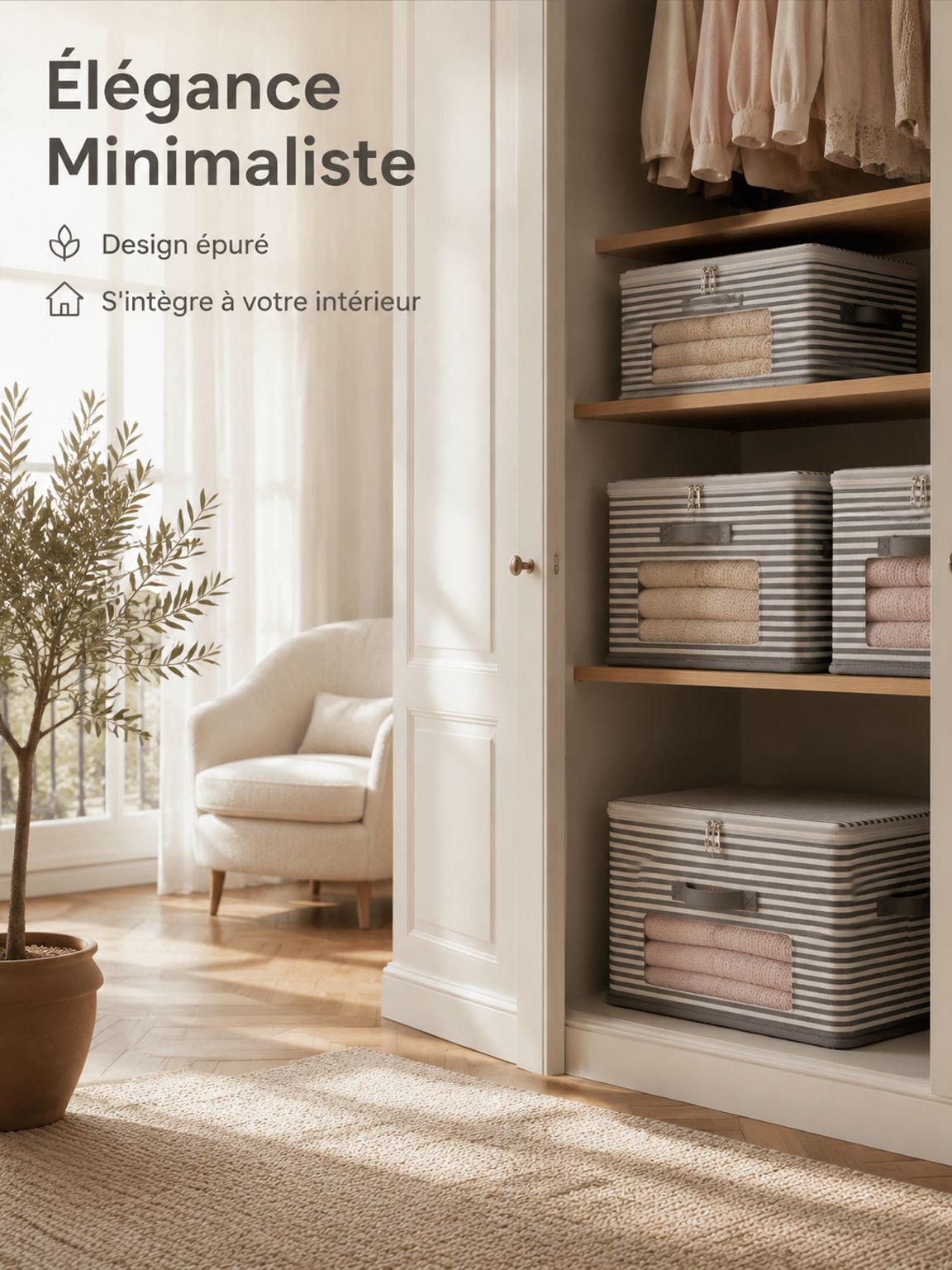 Boîte de rangement simple pour la maison
