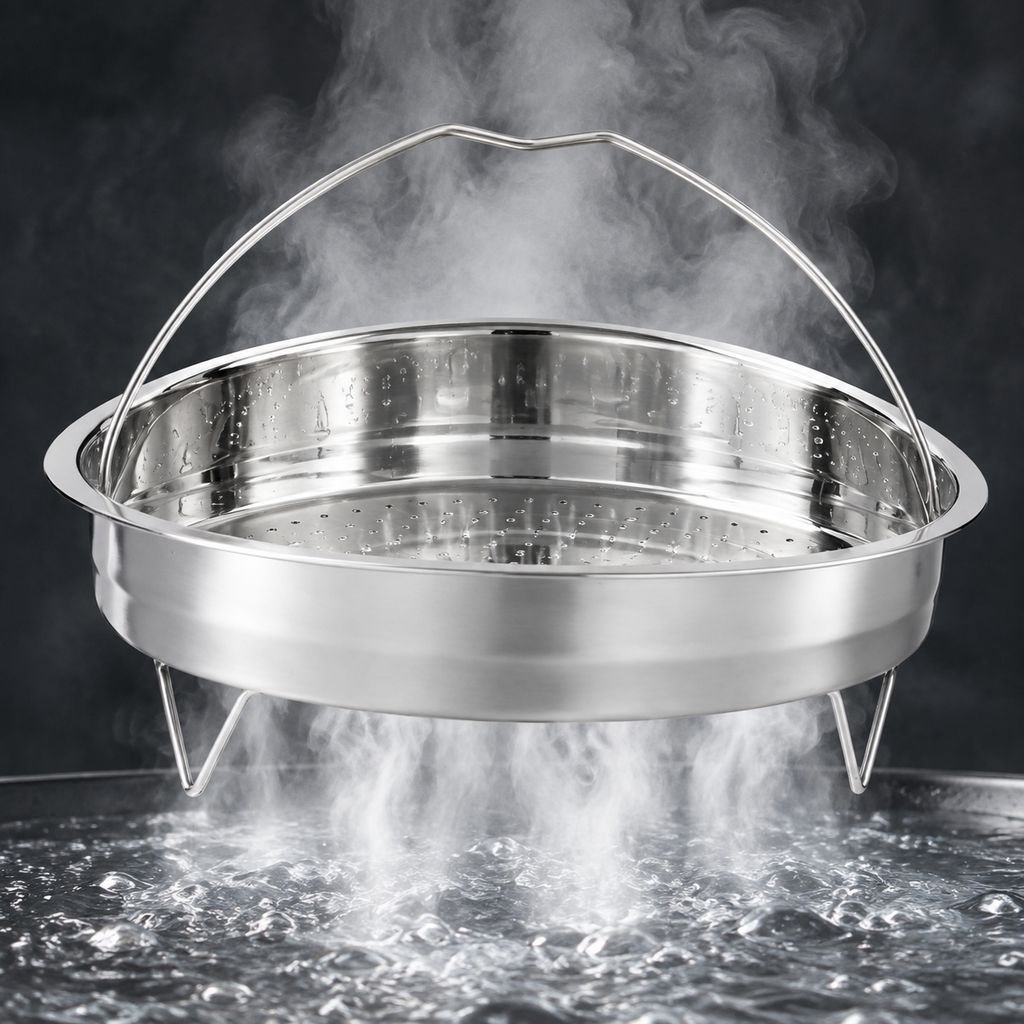 Premium 304 Stainless Steel Steamer Tray