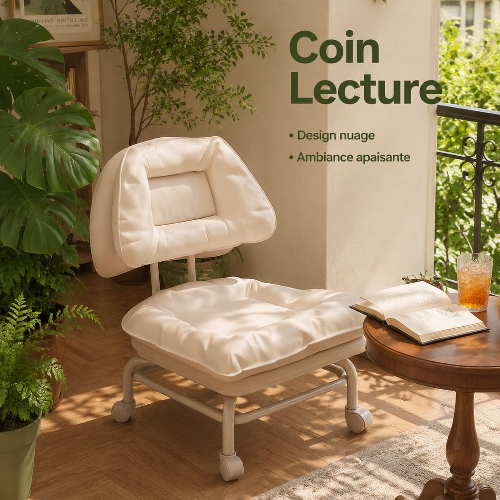 Nouvelle chaise nuage à roulettes universelles