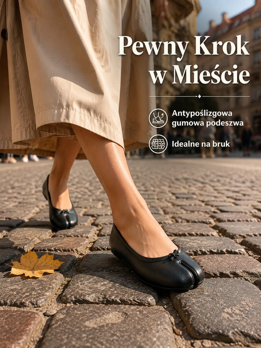 Damskie minimalistyczne mokasyny z płaską podeszwą i niskim wycięciem