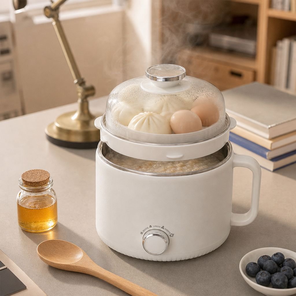 Household Electric Hot Pot for Frying, Steaming, Boiling