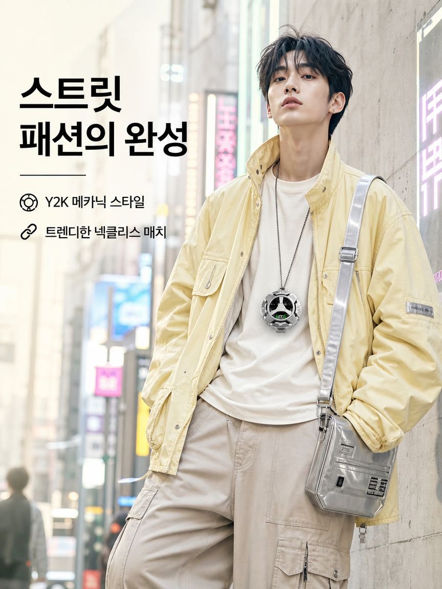편안한 착용감을 보여주는 이어폰 착용샷