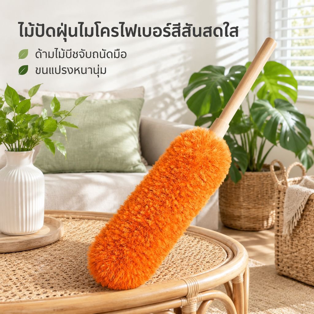 ไม้ปัดฝุ่นขนสัตว์ไฟฟ้าสถิตแบบยืดหดได้
