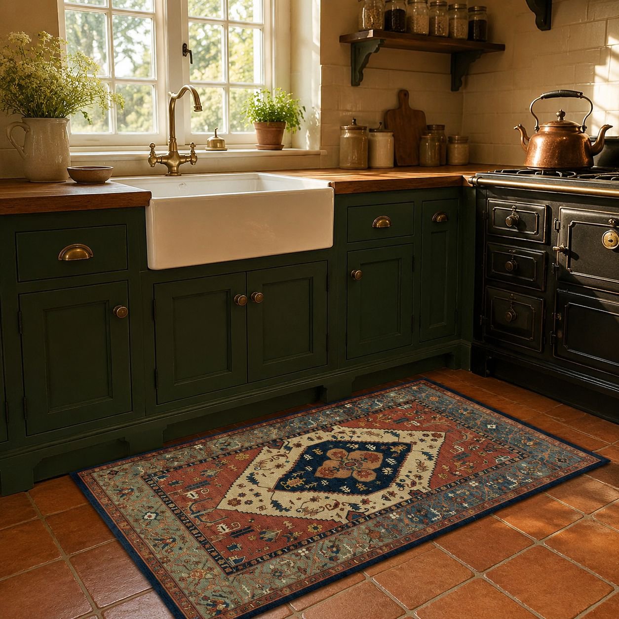 Modern Absorbent Rug for Bathroom or Kitchen