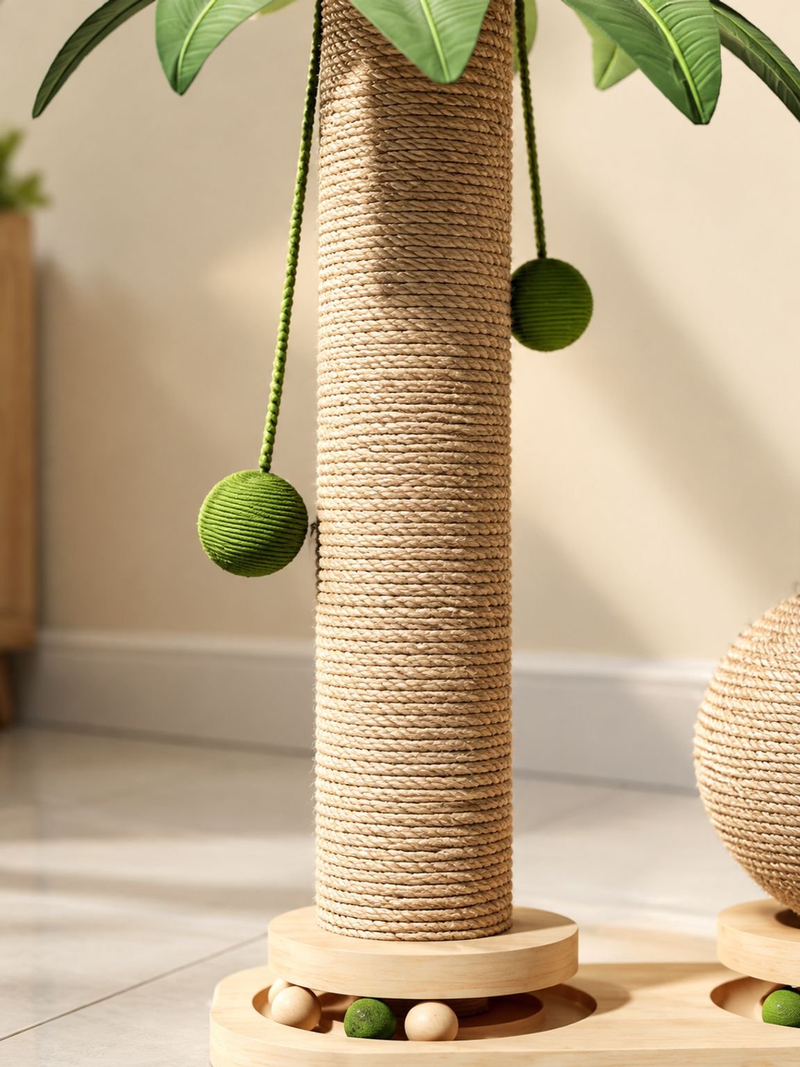 Torre rascadora alta para gatos con postes de sisal