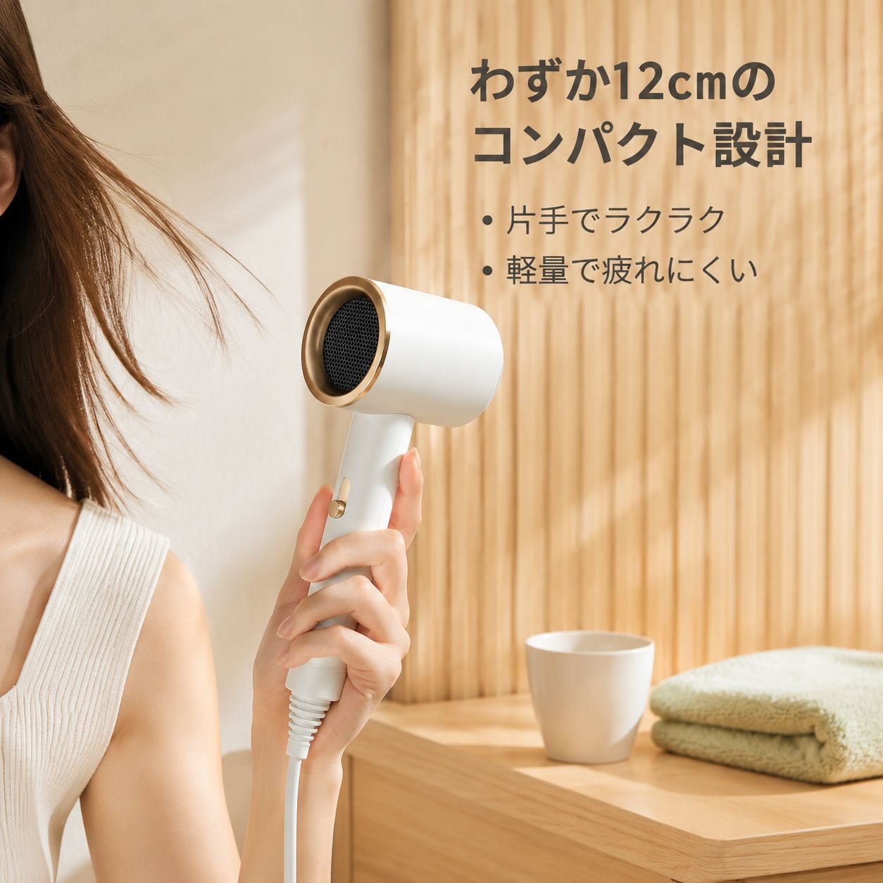 家庭用大風量ブルーライトマイナスイオンドライヤー