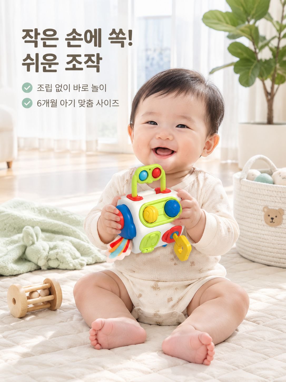 베이비 팔각형 다기능 발달 볼
