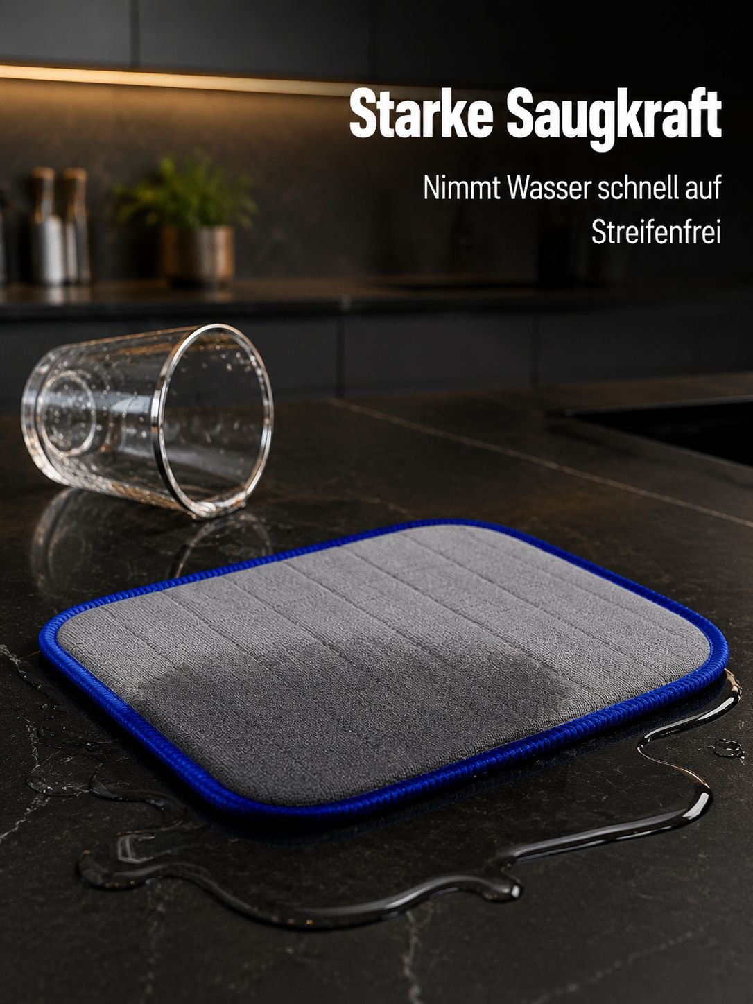 Kohlenstofffaser-Reinigungspad, vakuumverpackt, dickes, saugfähiges Polierpad