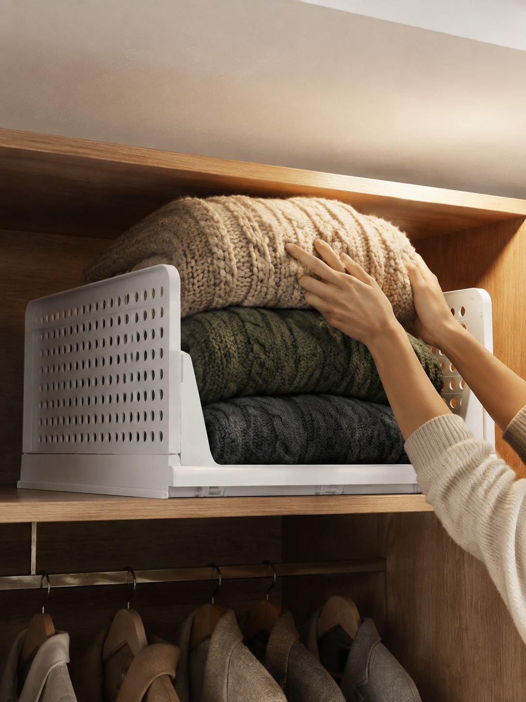 Cesta de almacenamiento plegable y fácil de usar
